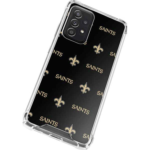 NFL New Orleans Saints Blitz Series Galaxy A52 5G Clear Case
